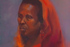 Ntombi with Tangerine Scarf